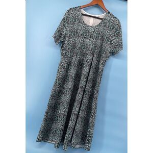 Made with Love Dress Women's ‎ XXL Geometric Print Midi Boho Artsy Travel NWT